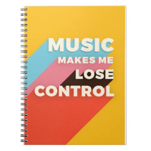 Cuaderno La música de arte musical me hace perder el contro