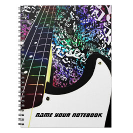 Cuaderno La música del arco iris de la guitarra baja