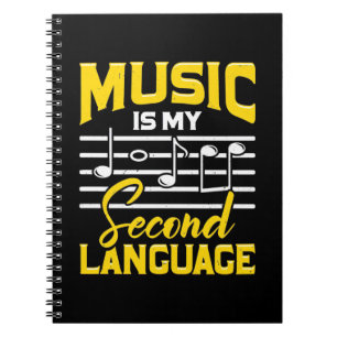 Cuaderno La música del profesor es mi segundo idioma