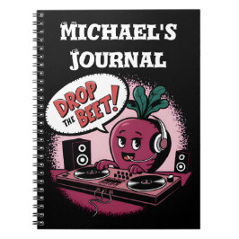 Cuaderno La música divertida cae sobre la remolacha