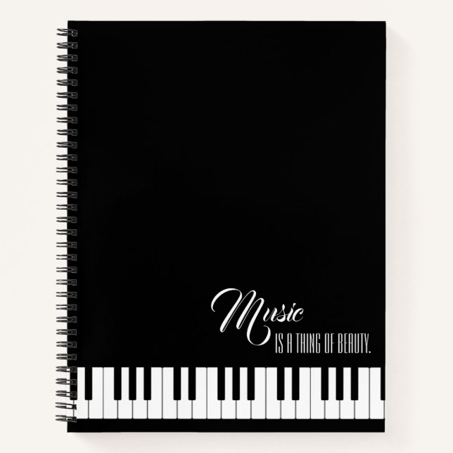 Cuaderno La Música Es Algo De Belleza (Anverso)
