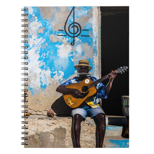 Cuaderno La música es la medicina de la mente (Frente)