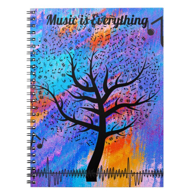 Cuaderno La música es todo (Frente)