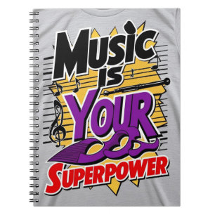 Cuaderno La Música Es Tu Superpoder opción 2