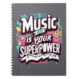 Cuaderno La Música es tu Superpoder opción 3