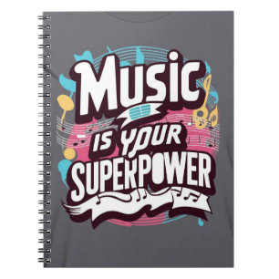 Cuaderno La Música es tu Superpoder opción 3