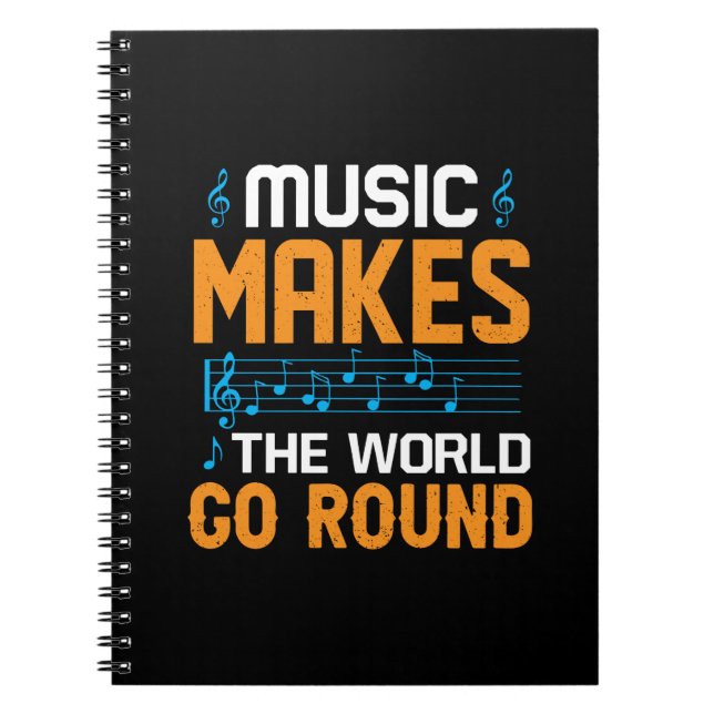 Cuaderno La Música Hace Girar Al Mundo (Frente)