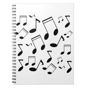 Cuaderno La música observa negro