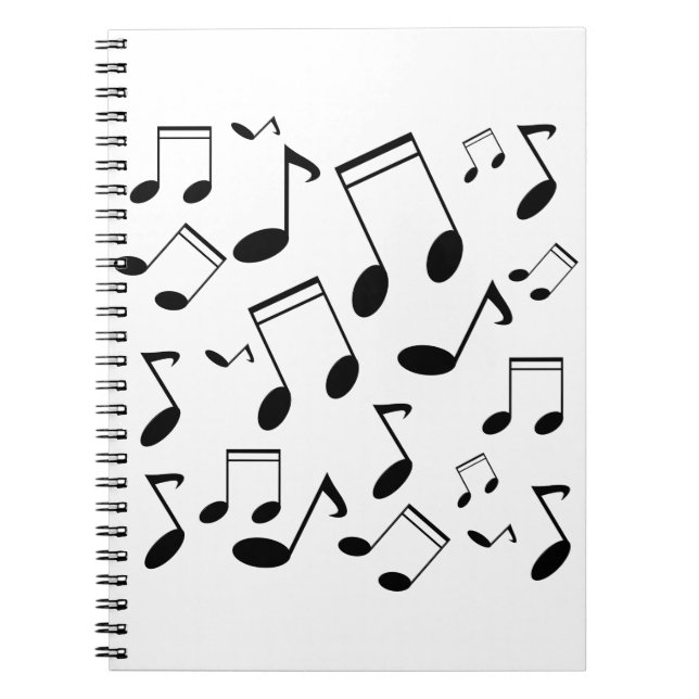 Cuaderno La música observa negro (Frente)