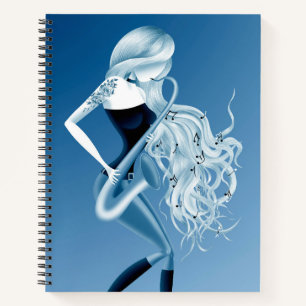 Cuaderno La música saxofonista de Lady Moody Blues