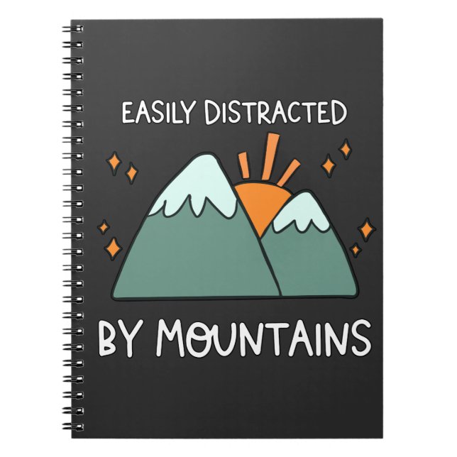Cuaderno La naturaleza de las montañas divertidas (Frente)