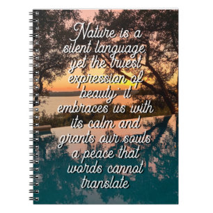 Cuaderno La naturaleza es un lenguaje silencioso