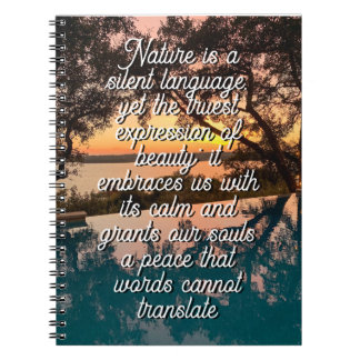 Cuaderno La naturaleza es un lenguaje silencioso