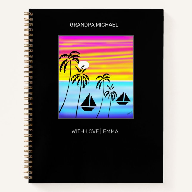 Cuaderno La navegación tropical impresionante y agradable (Anverso)