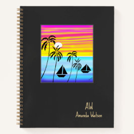 Cuaderno La navegación tropical impresionante y agradable