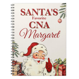 Cuaderno La Navidad favorita de Santa personalizada para CN