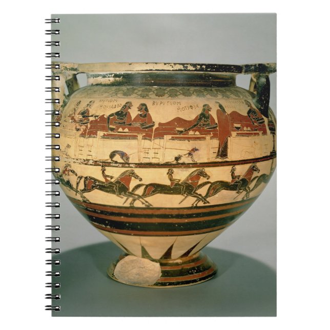 Cuaderno La negro-figura temprana columna-krater del (Frente)