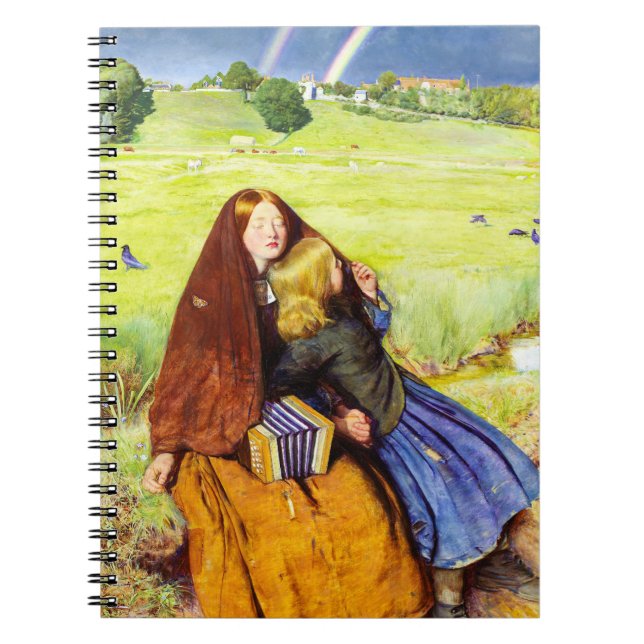 Cuaderno La niña ciega por John Everett Millais (Frente)