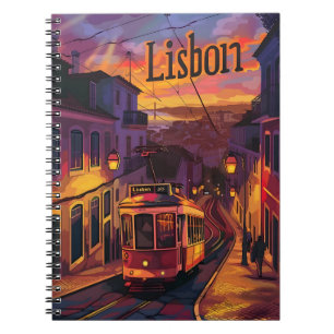 Cuaderno La noche del atardecer de Lisboa