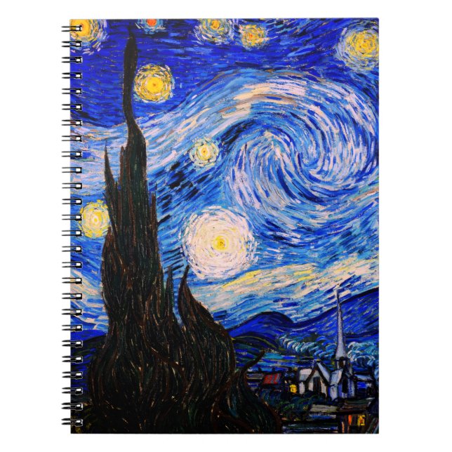 Cuaderno La noche estrellada de Vincent Van Gogh (Frente)