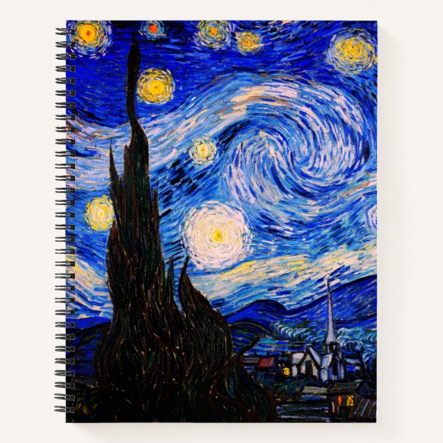 Cuaderno La noche estrellada de Vincent Van Gogh (Anverso)