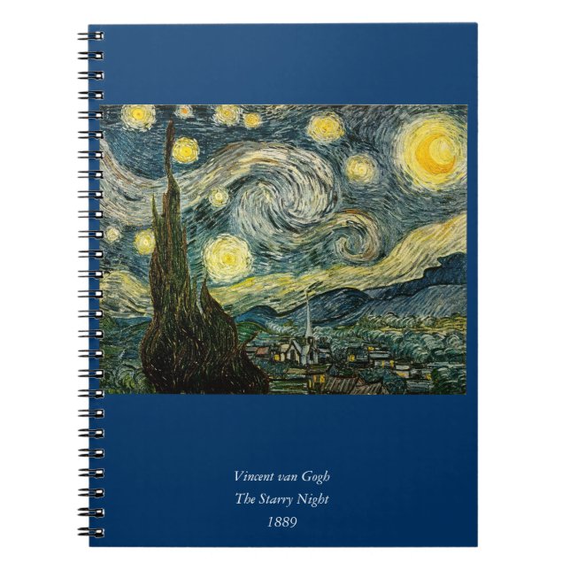 Cuaderno La noche estrellada de Vincent van Gogh (1889) (Frente)