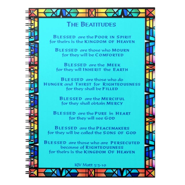 Cuaderno La nota de las Beatitudes (Frente)