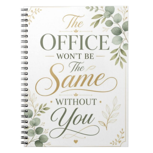 Cuaderno La Oficina Personalizada No Será la Misma (Frente)
