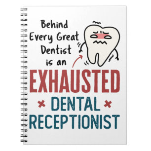 Cuaderno La oficina principal de la recepción dental agota