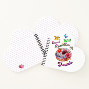 Cuaderno La papelería de la vida es dulce con destellos de