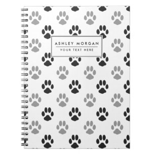 Cuaderno La pata blanco y negro linda imprime el modelo