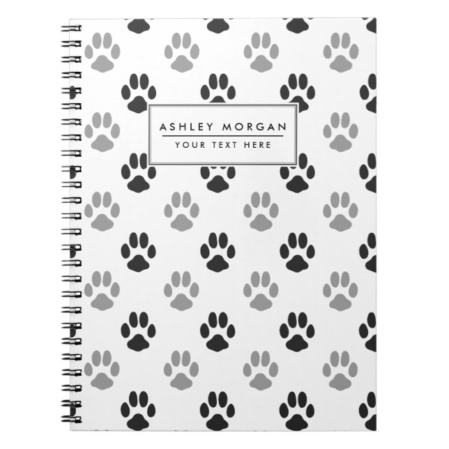 Cuaderno La pata blanco y negro linda imprime el modelo (Frente)