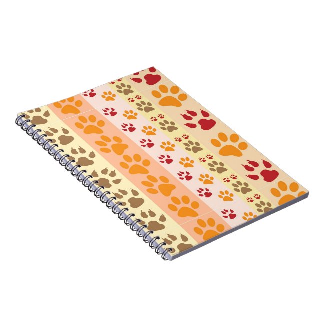 Cuaderno La pata del perro imprime el modelo (Lado Derecho)