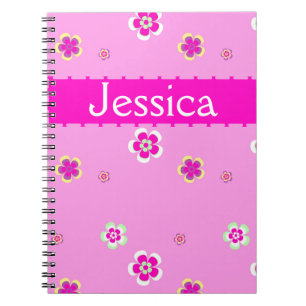 Cuaderno La patrulla Gepersonaliseerde Bloemen recibió a na