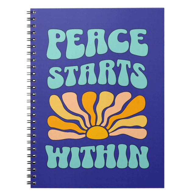 Cuaderno La paz comienza dentro		 (Frente)