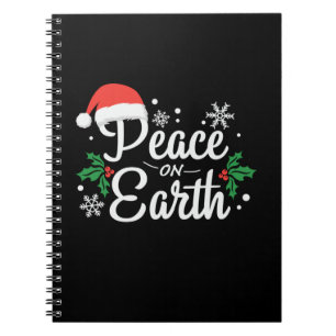 Cuaderno La paz de los regalos de Navidad en la Tierra