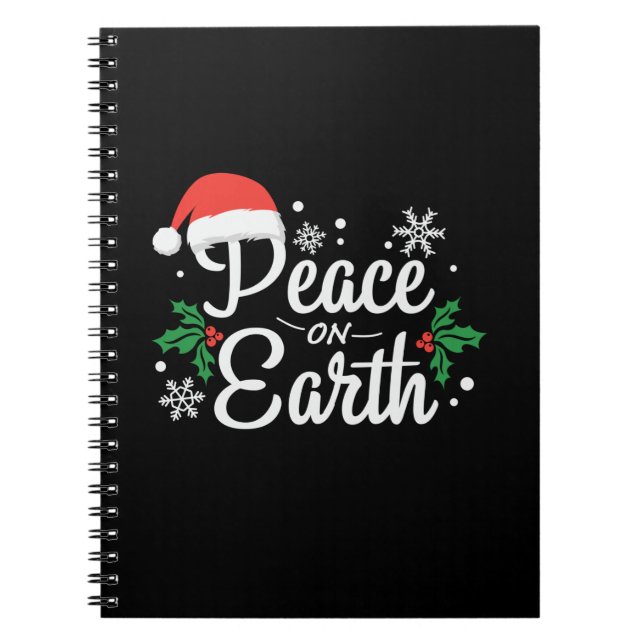 Cuaderno La paz de Navidad en la Tierra (Frente)