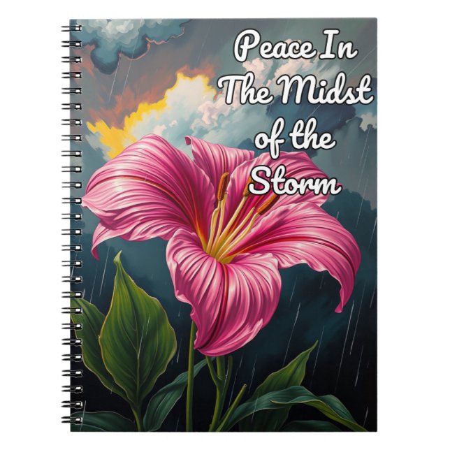 Cuaderno La Paz En Medio Del Storm Journal (Frente)