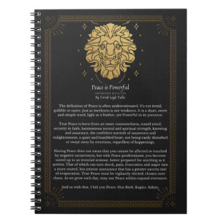 Cuaderno La paz es poderosa