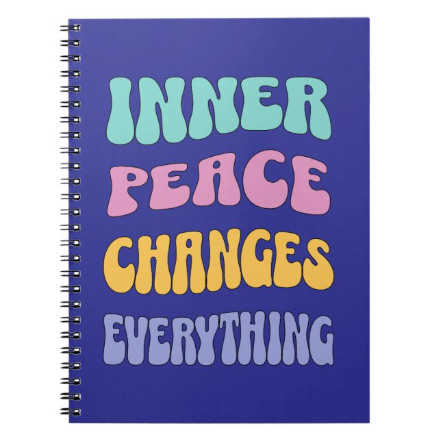 Cuaderno La paz interior lo cambia todo (Frente)
