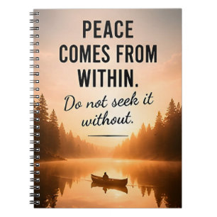 Cuaderno ✨ La paz viene de dentro. Inspiración diaria 🕊️