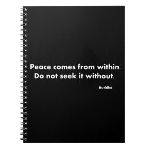 Cuaderno La paz viene desde adentro, no la busquen sin ella