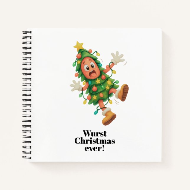 Cuaderno ¡La peor Navidad de Wurst! Salami divertido  (Anverso)