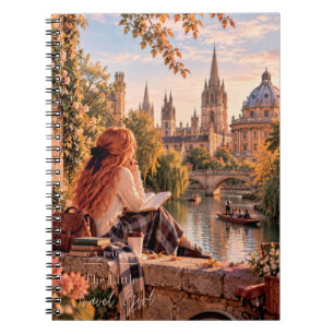 Cuaderno La pequeña chica viajera Oxford soñando agujas