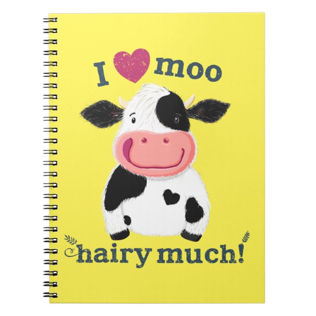 Cuaderno ¡La Pequeña Vaca Holstein Te Ama Mucho! (Frente)