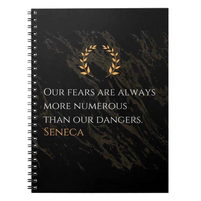Cuaderno La percepción de Séneca: miedo comparado con pelig (Frente)