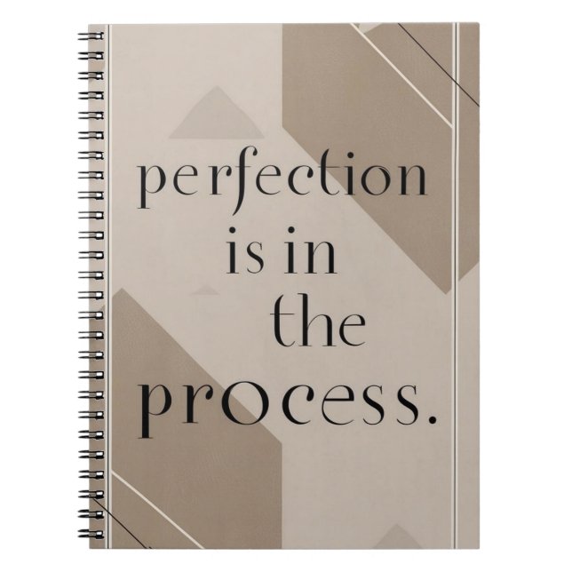 Cuaderno La perfección está en el proceso (Frente)