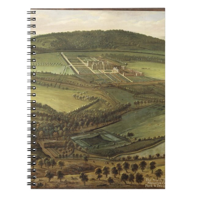 Cuaderno La perspectiva del norte del Hampton Court, c.1699 (Frente)