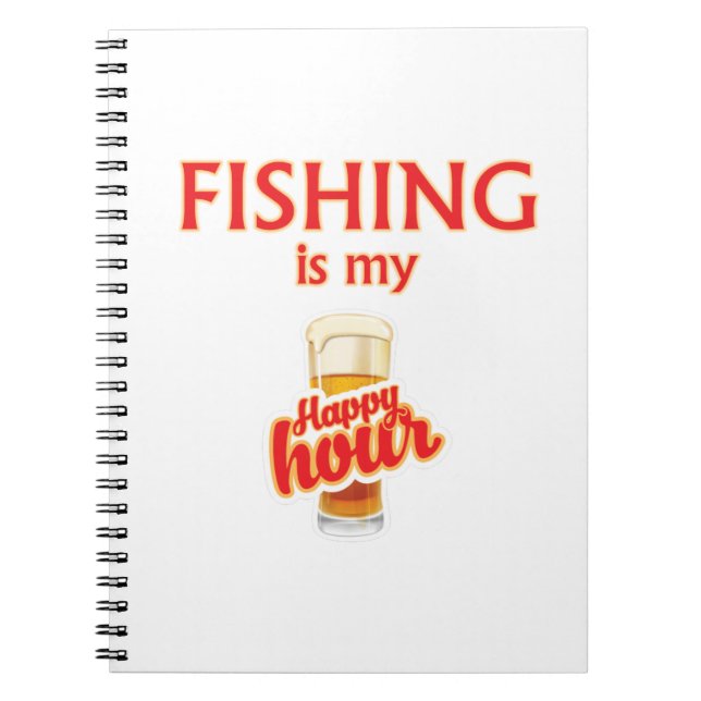Cuaderno La pesca es mi hora feliz (Frente)