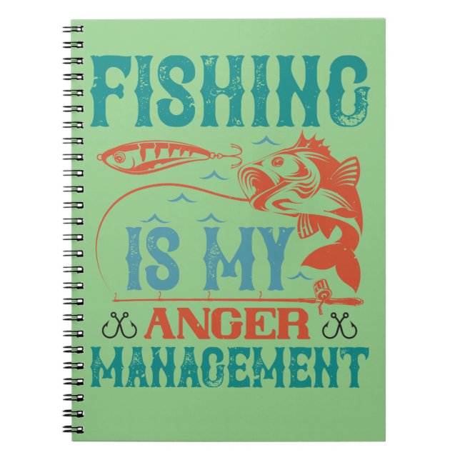 Cuaderno La pesca es mi manejo de la ira (Frente)